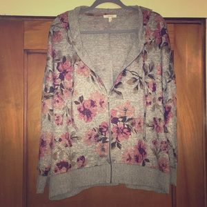 Maurice’s floral zipup hoodie